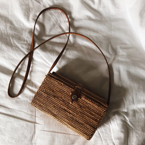 Handbags - Handwoven in Bali Crossbody Rattan Bag